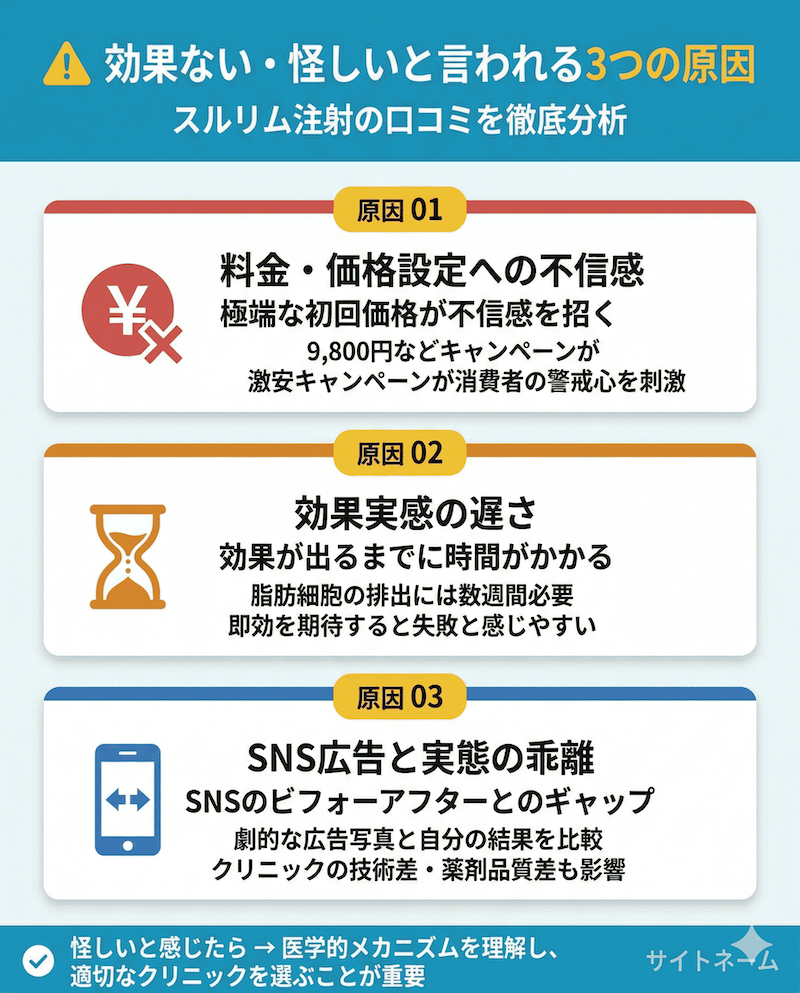 スルリム注射が効果ないと言われる理由